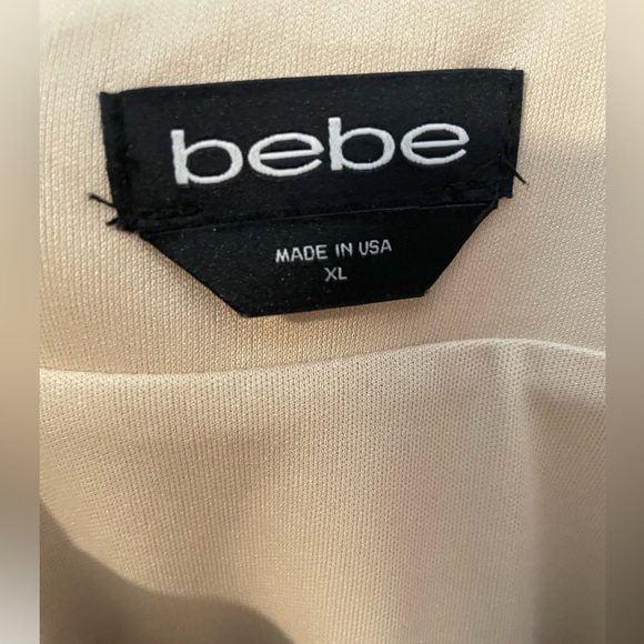 NEW Bebe Gold Sparkle Cowl Neck Lined Mini Slip Dress Size XL New Year's Dress! - Picture 2 of 12